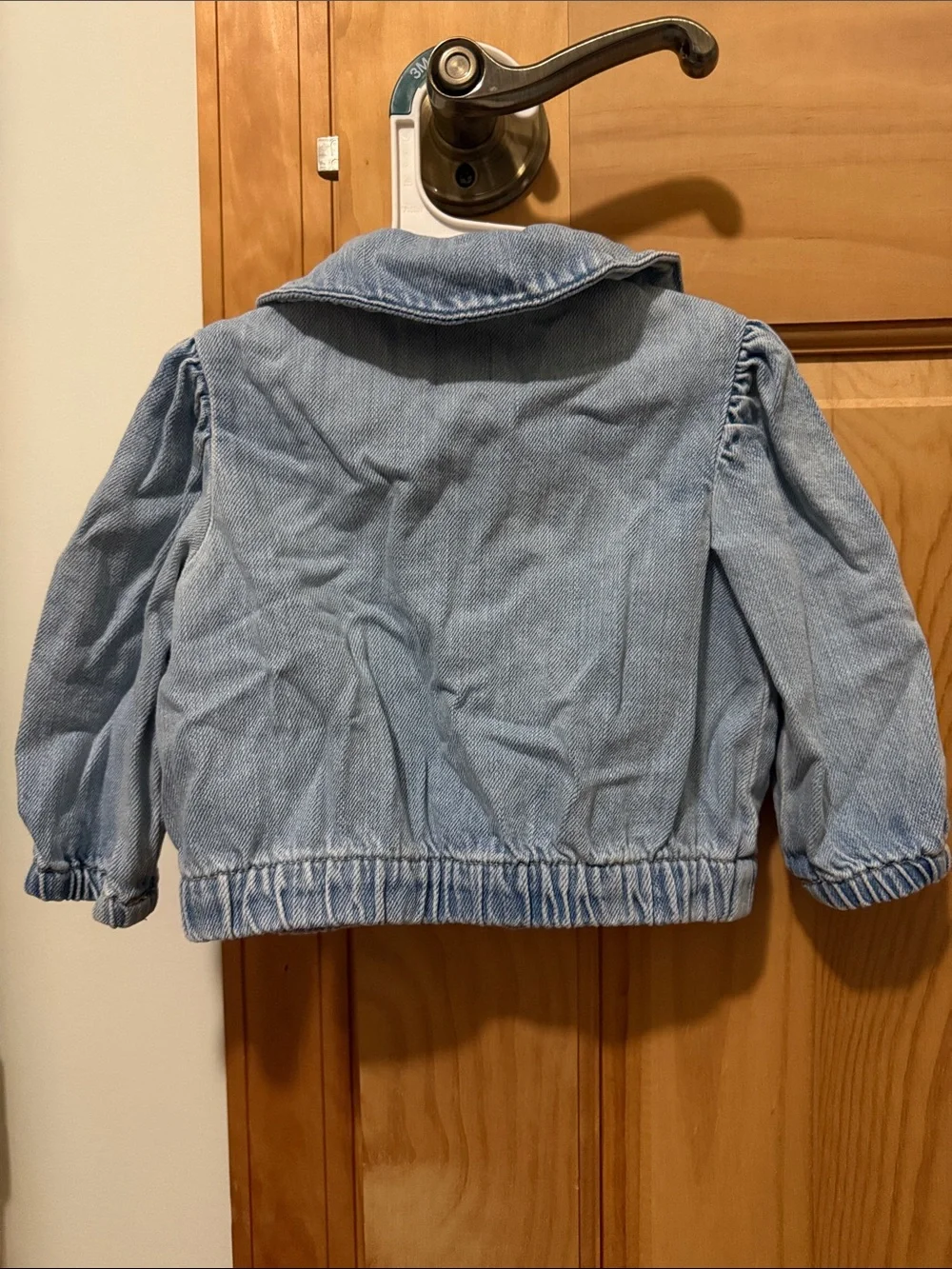 GAP Light Blue Baby Denim Jacket with Rounded Collar 6-12 months